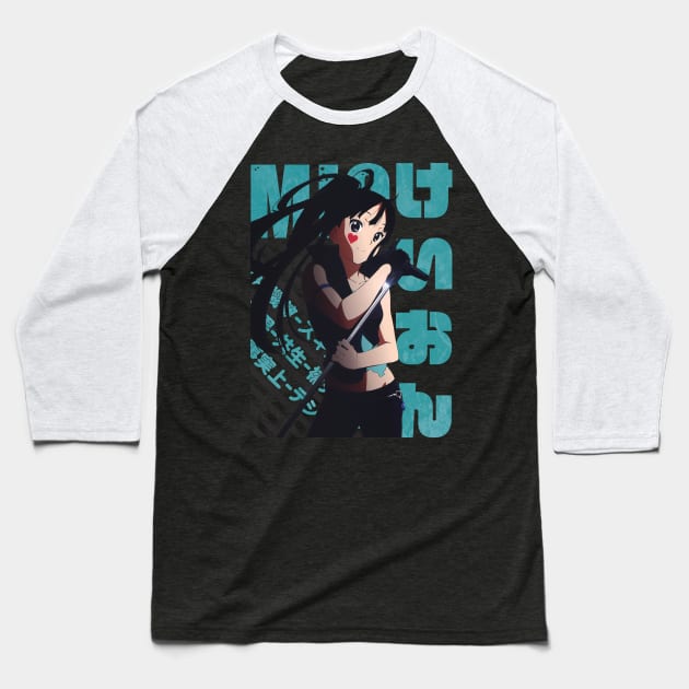 K-ON ! - Mio Akiyama Baseball T-Shirt by Recup-Tout